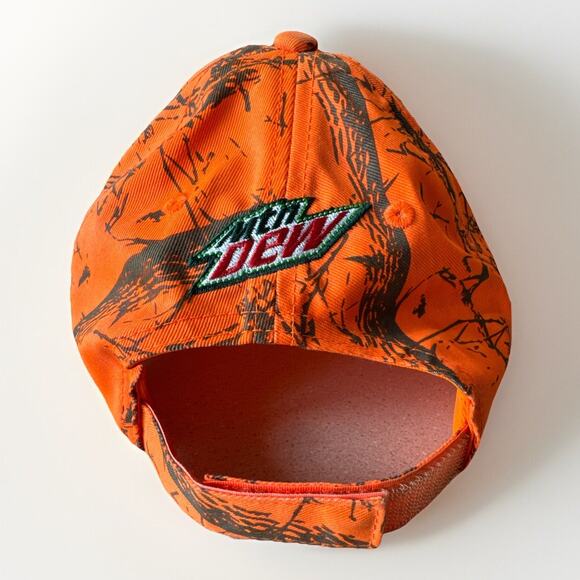 Minnesota Twins Mountain Dew Orange Camouflage Structured Strapback OSFM Hat Cap - Picture 3 of 3